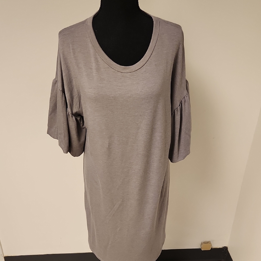 Ayla Brand Gray Tshirt Midi Dress Size Large
